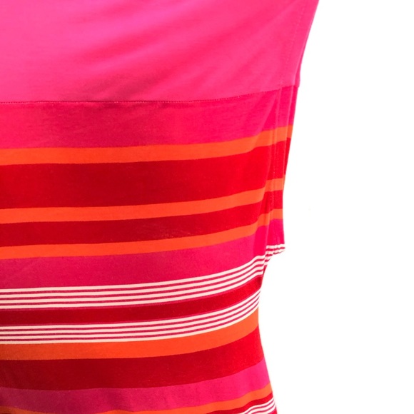 Lane Bryant Top Pink Stripe Sz18/20 Rayon T-shirt - Picture 5 of 9